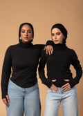 Lava top - Black cotton