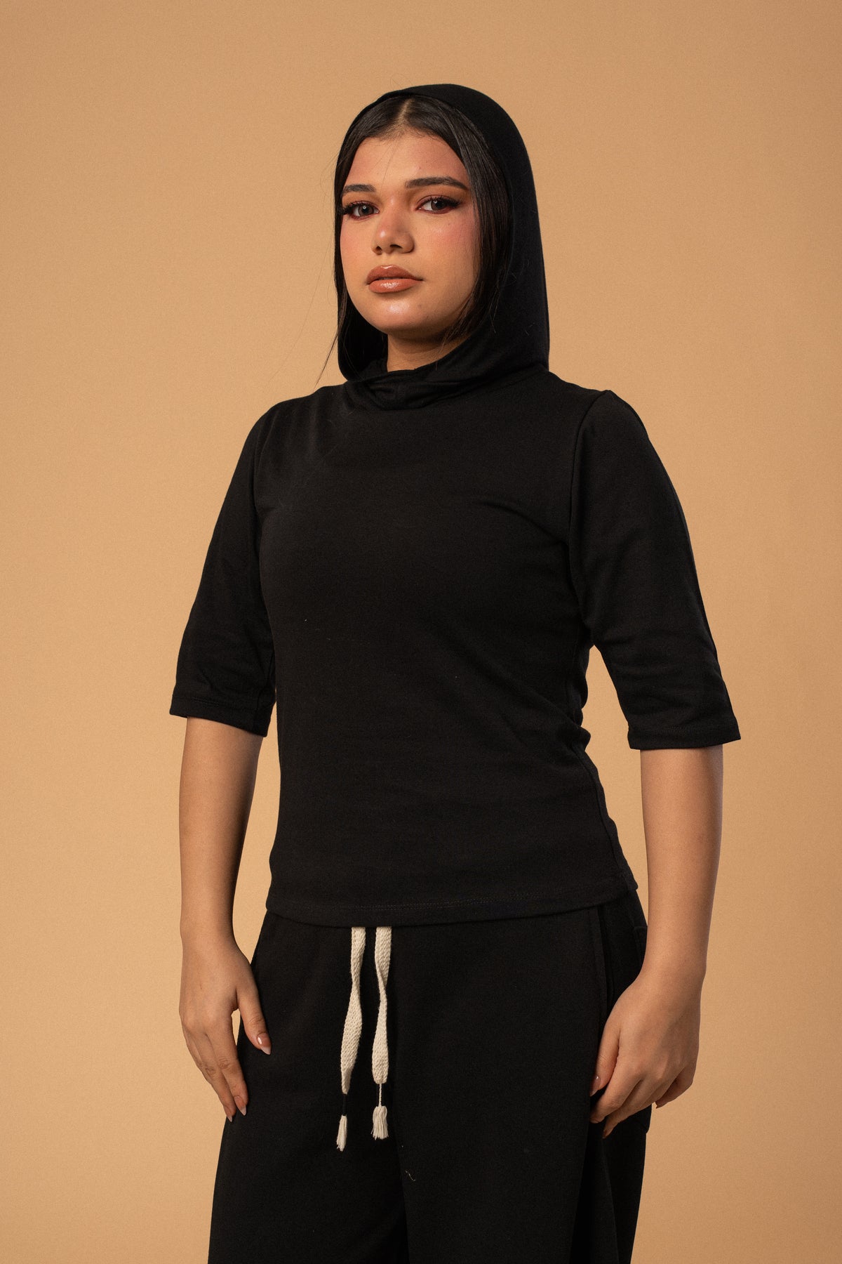 Lava top - Black cotton
