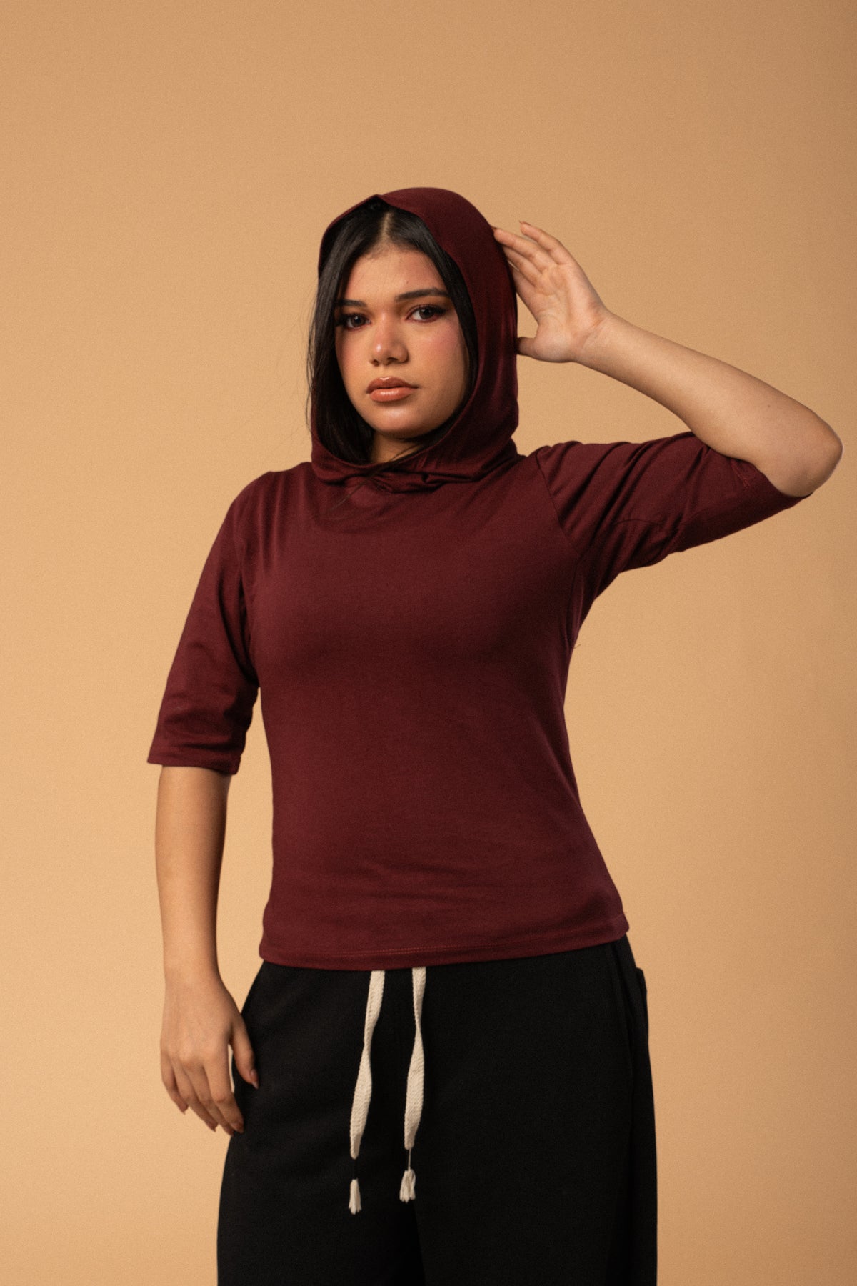Lava top - Burgandy cotton