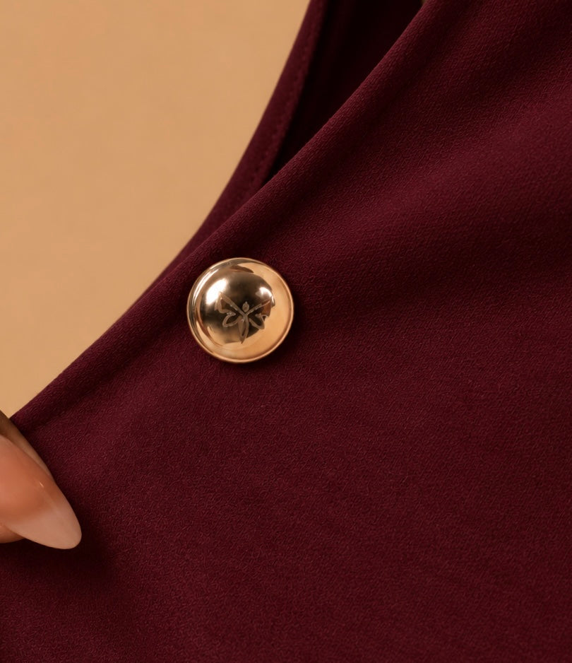 Lava top - Burgandy cotton