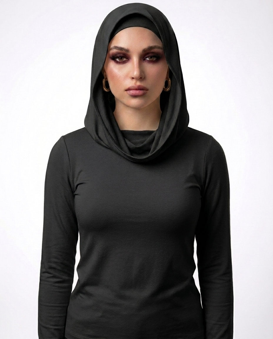 Lava top - black cotton