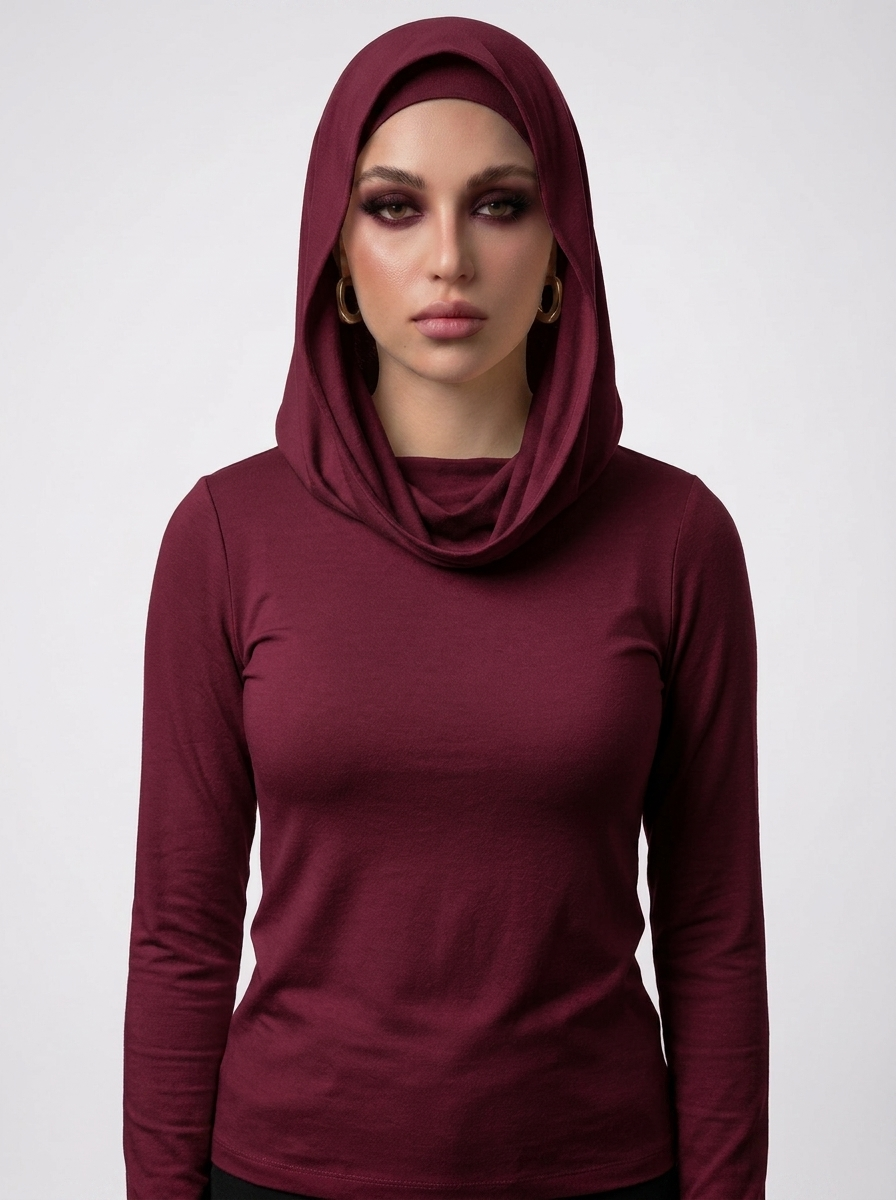 Lava top - burgandy cotton