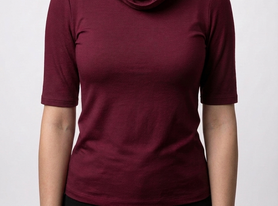 Lava top - burgandy cotton