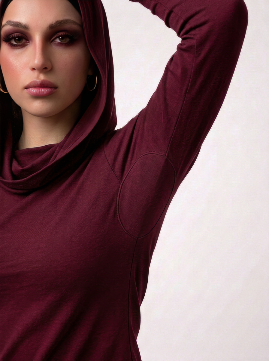 Lava top - burgandy cotton
